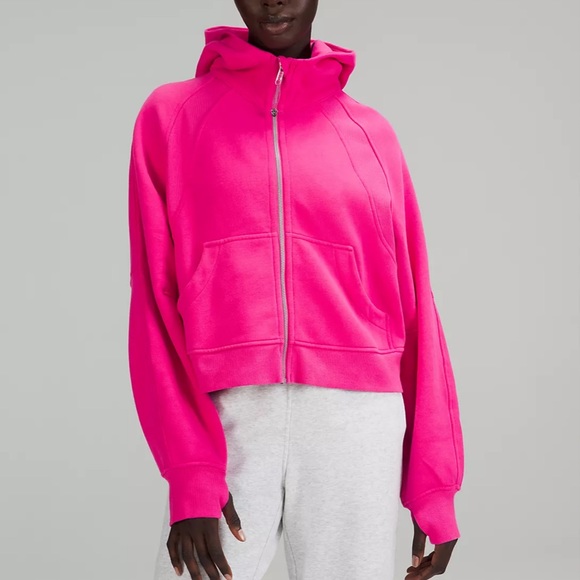 ONLY ONE ‼️ Lululemon Oversized Full Zip Scuba Sonic Pink Size M/L New with Tags - Picture 2 of 5